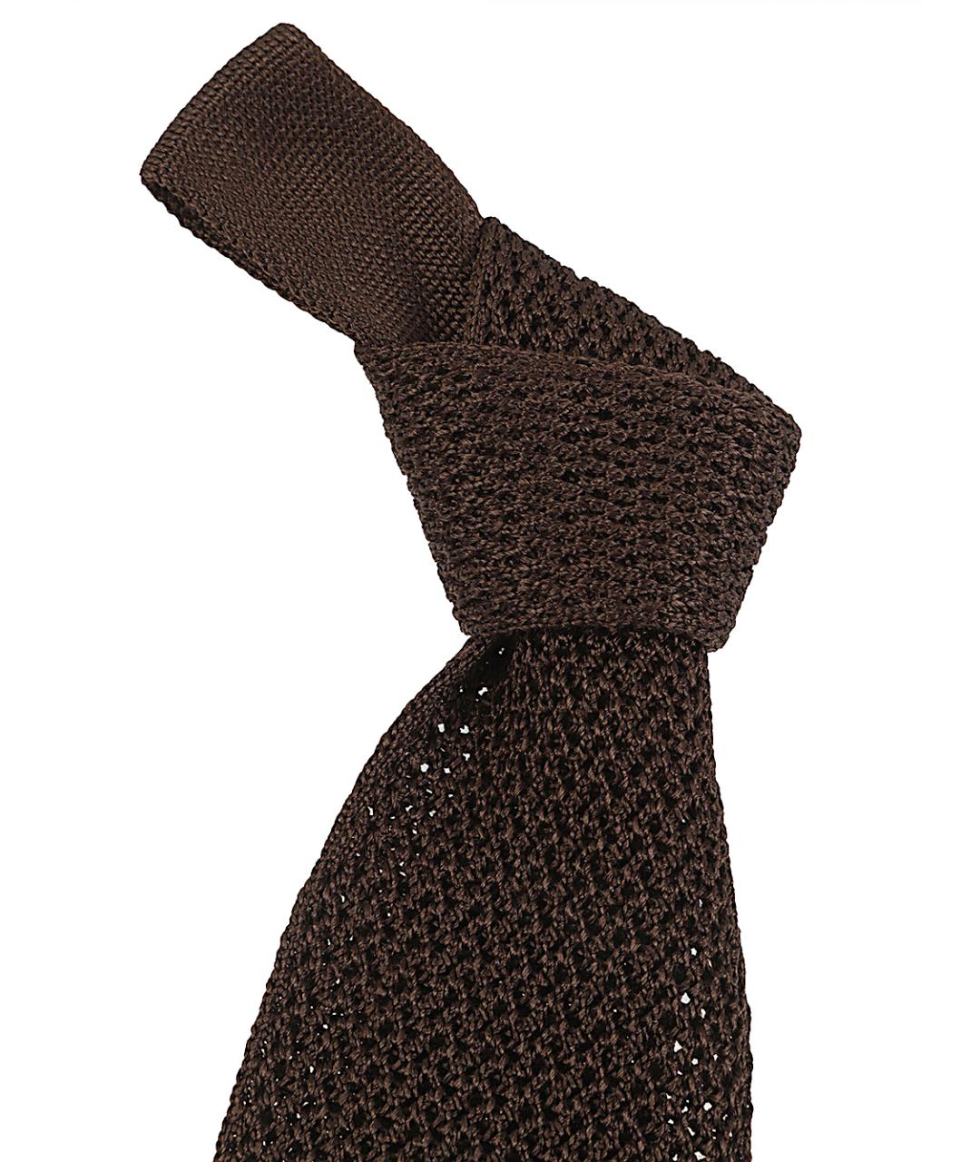BRIONI Коричневый галстук, фото 2