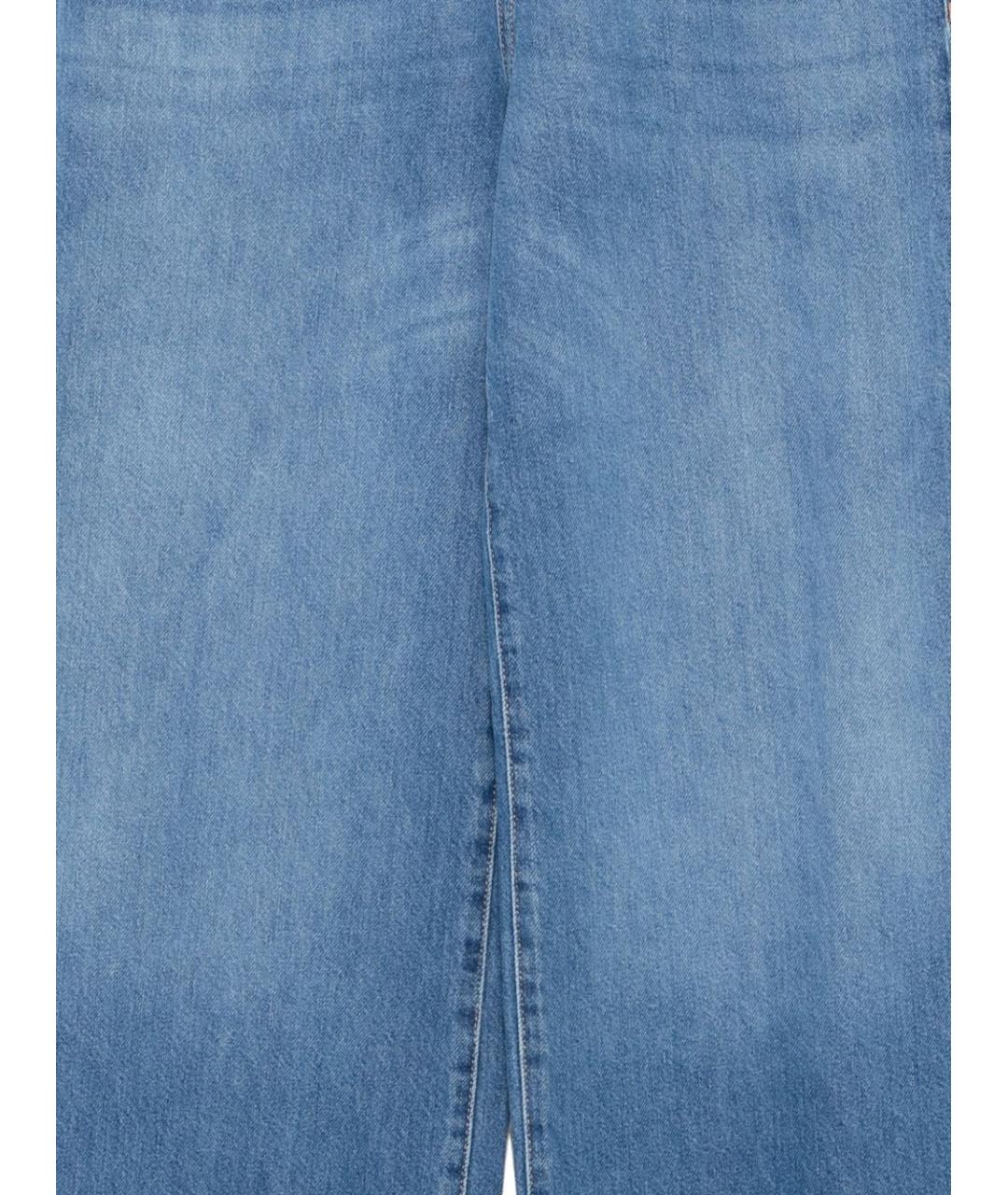 EMPORIO ARMANI Голубые прямые джинсы, фото 3