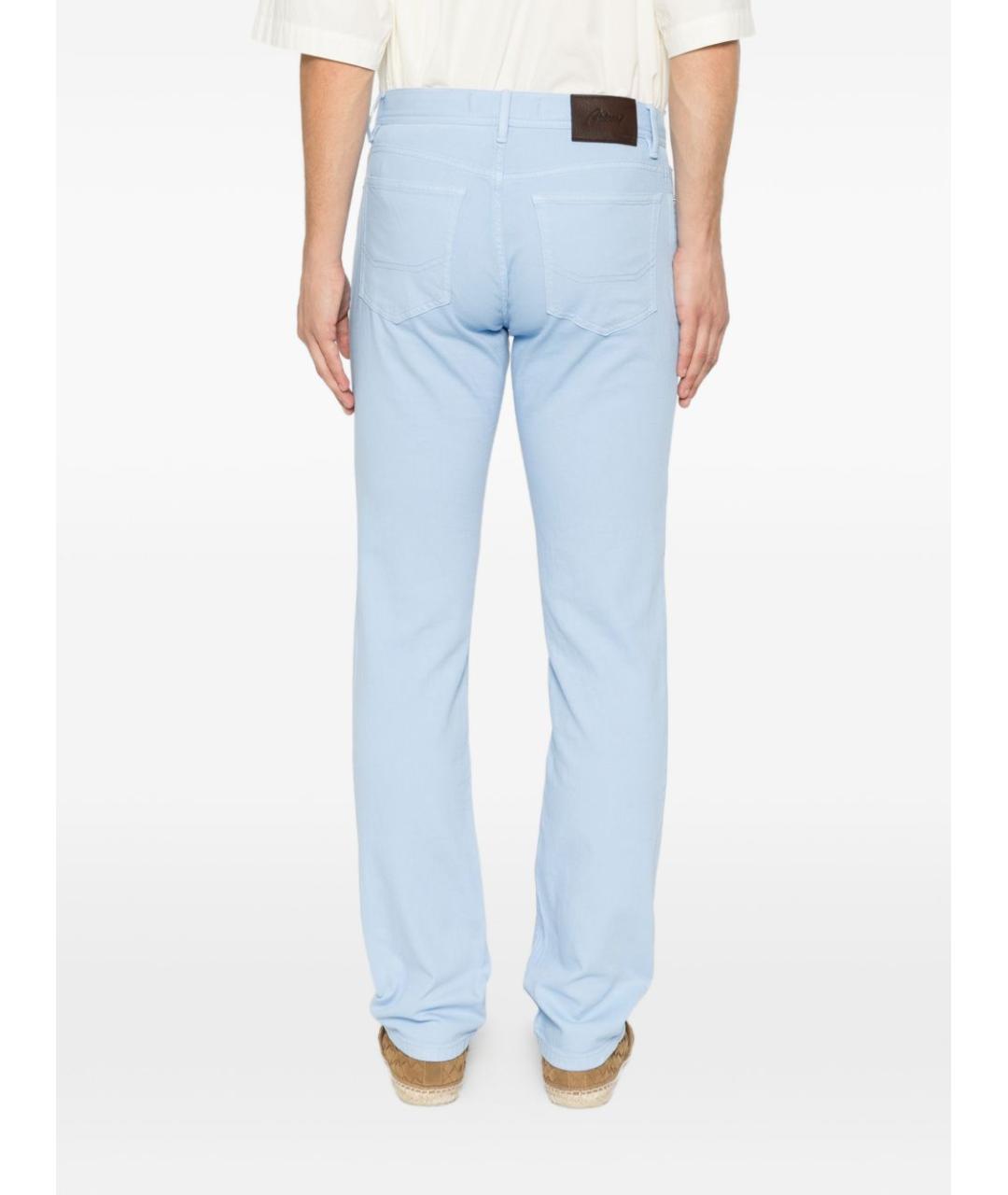 BRIONI Голубые хлопковые джинсы, фото 2
