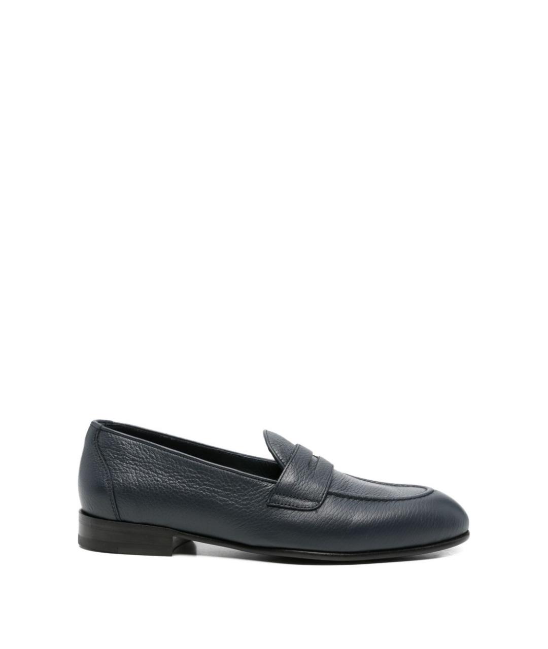 BRIONI Синие кожаные туфли, фото 1
