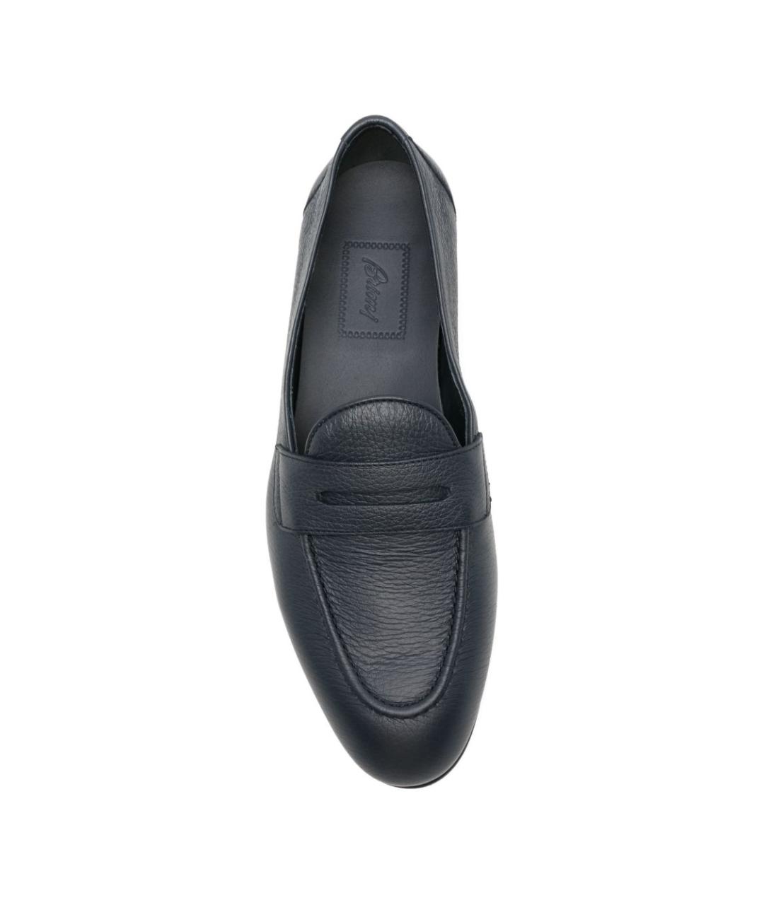 BRIONI Синие кожаные туфли, фото 4