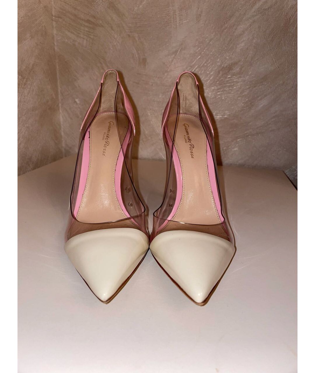 GIANVITO ROSSI Розовые туфли из лакированной кожи, фото 3