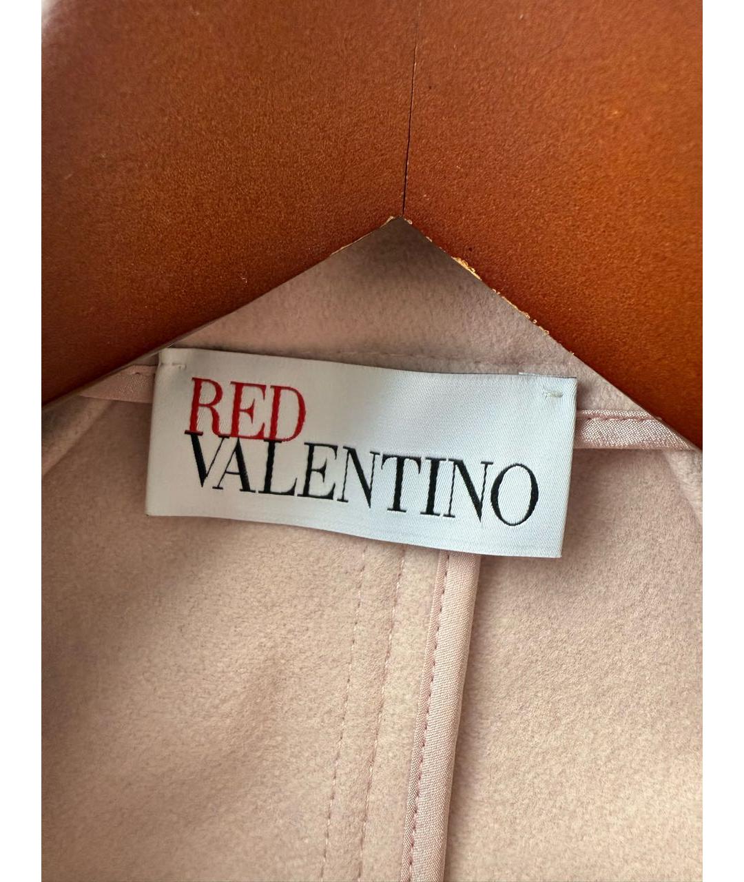 RED VALENTINO Розовое пальто, фото 5