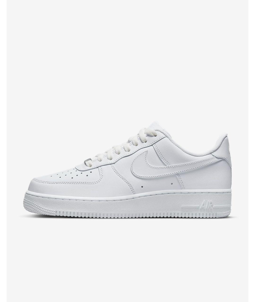 NIKE Белые кожаные низкие кроссовки / кеды, фото 8
