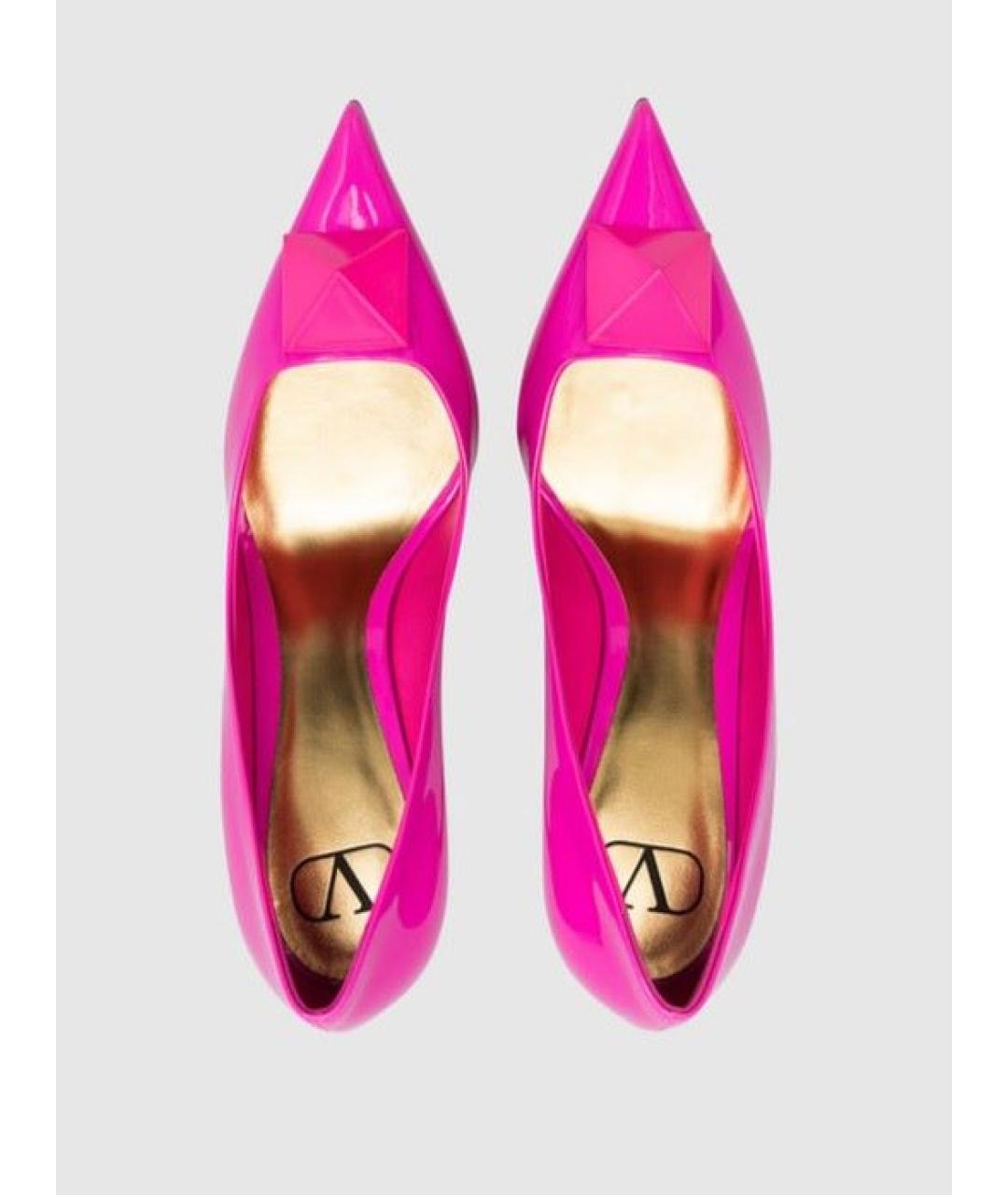 VALENTINO Фуксия туфли из лакированной кожи, фото 3