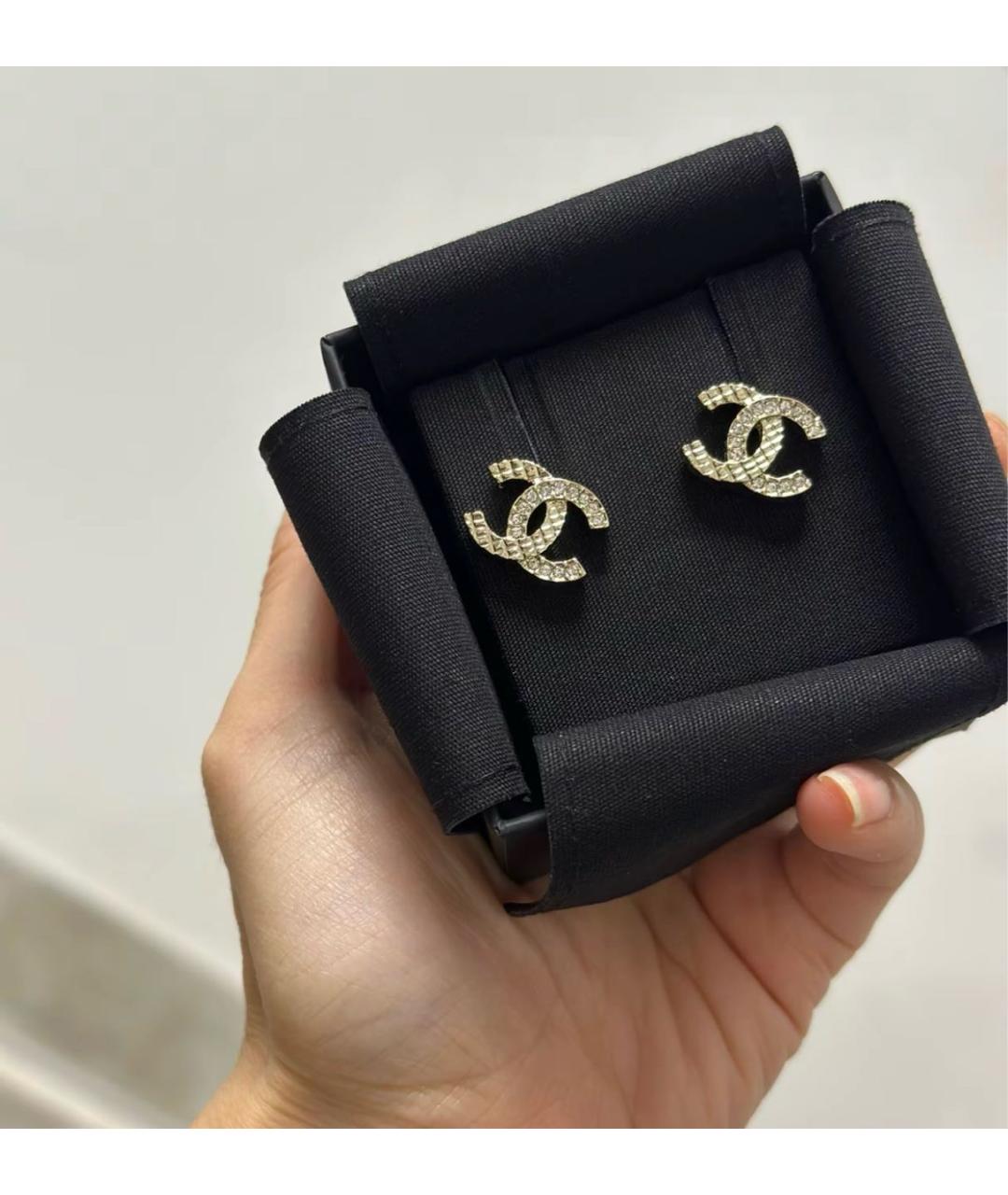 CHANEL Золотые серьги, фото 5