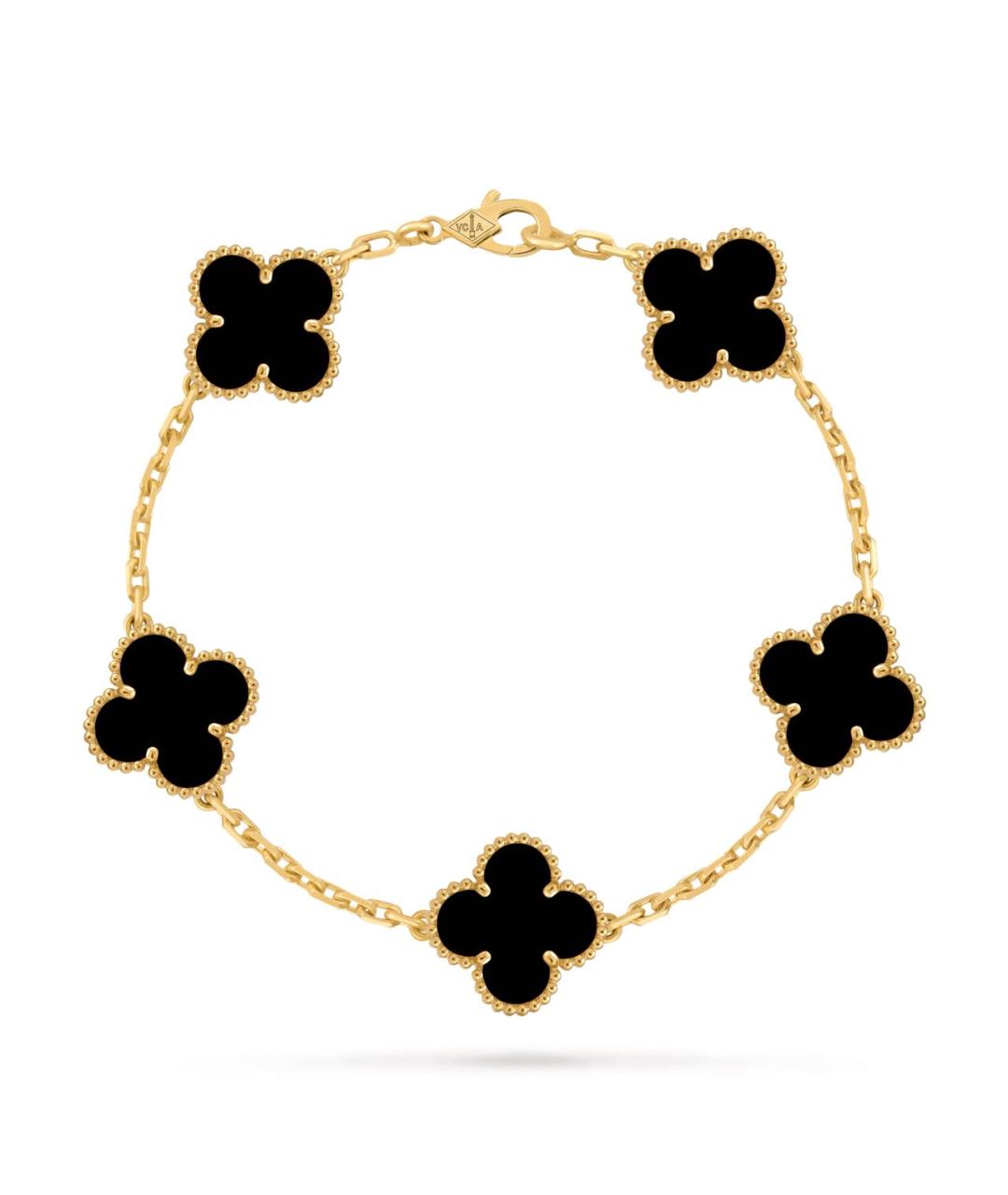 VAN CLEEF & ARPELS Черный браслет из желтого золота, фото 1