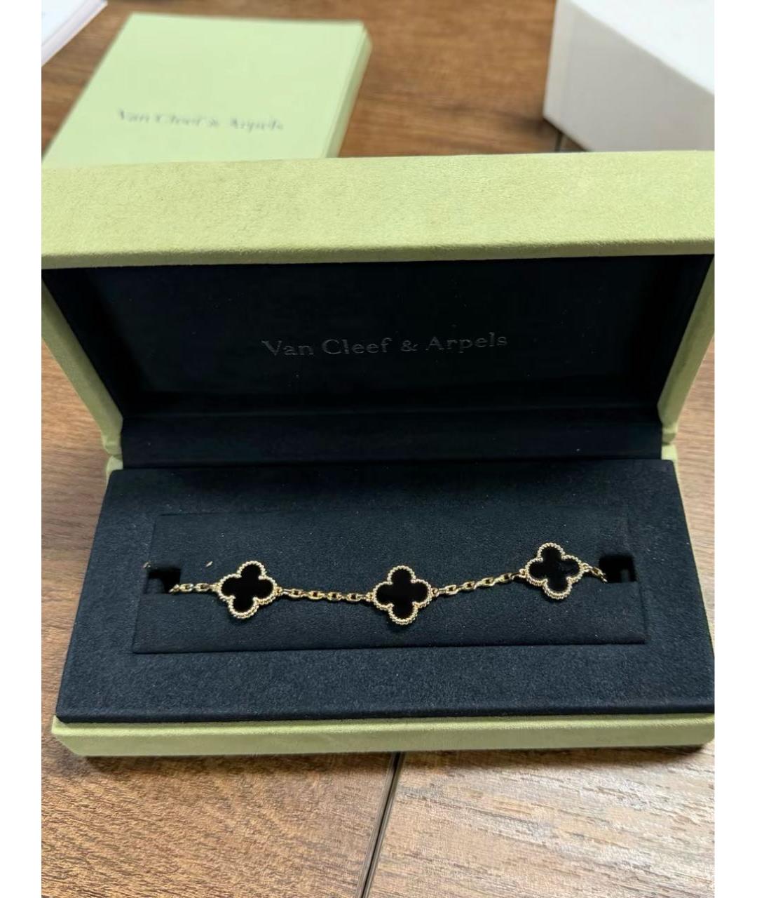 VAN CLEEF & ARPELS Черный браслет из желтого золота, фото 2