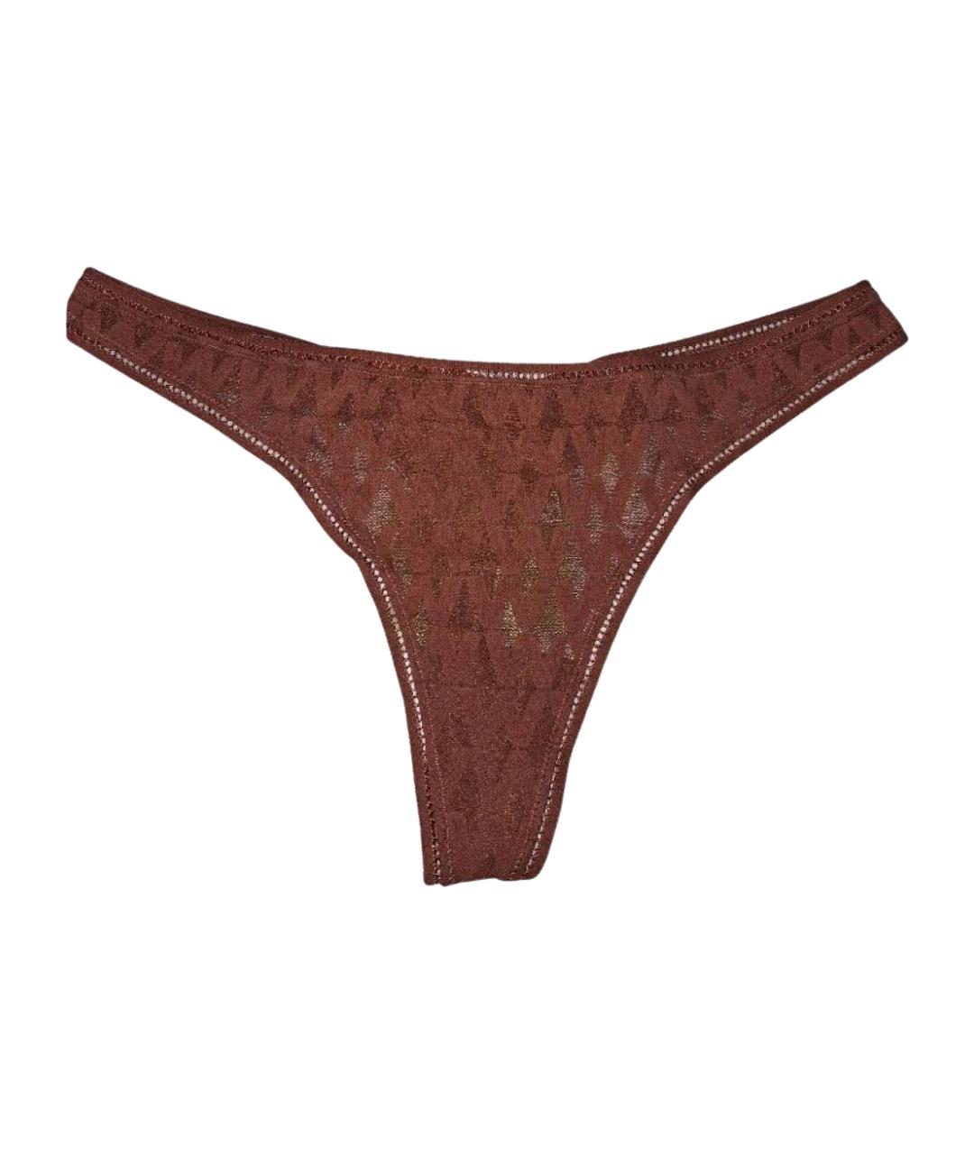 WOLFORD Коричневые трусы, фото 1