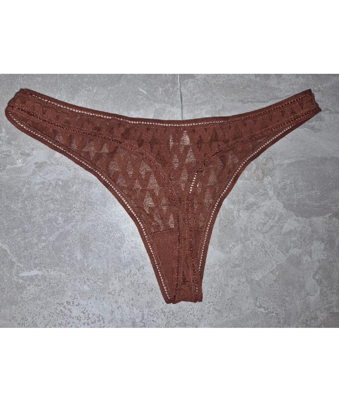 WOLFORD Коричневые трусы, фото 2