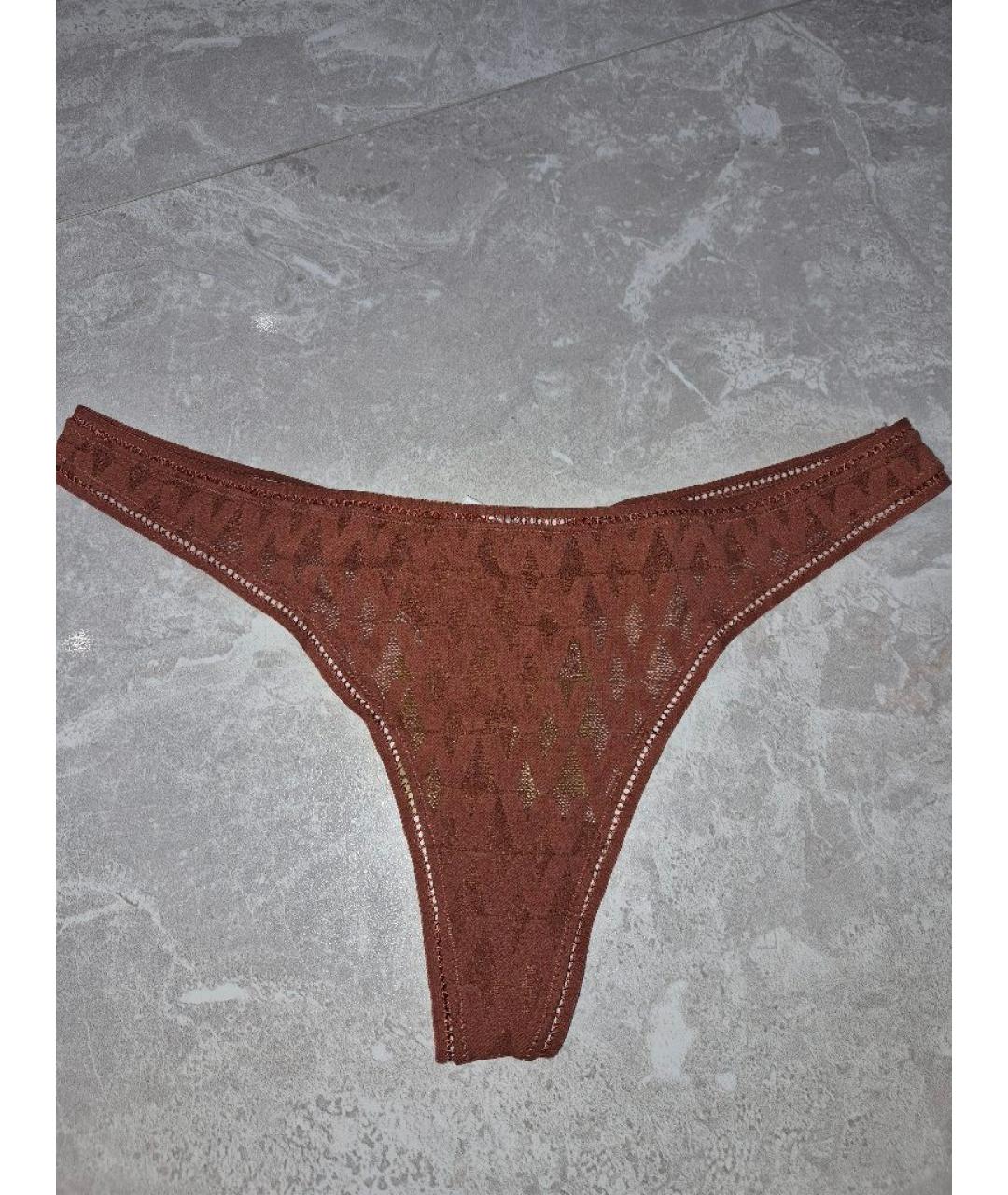 WOLFORD Коричневые трусы, фото 5