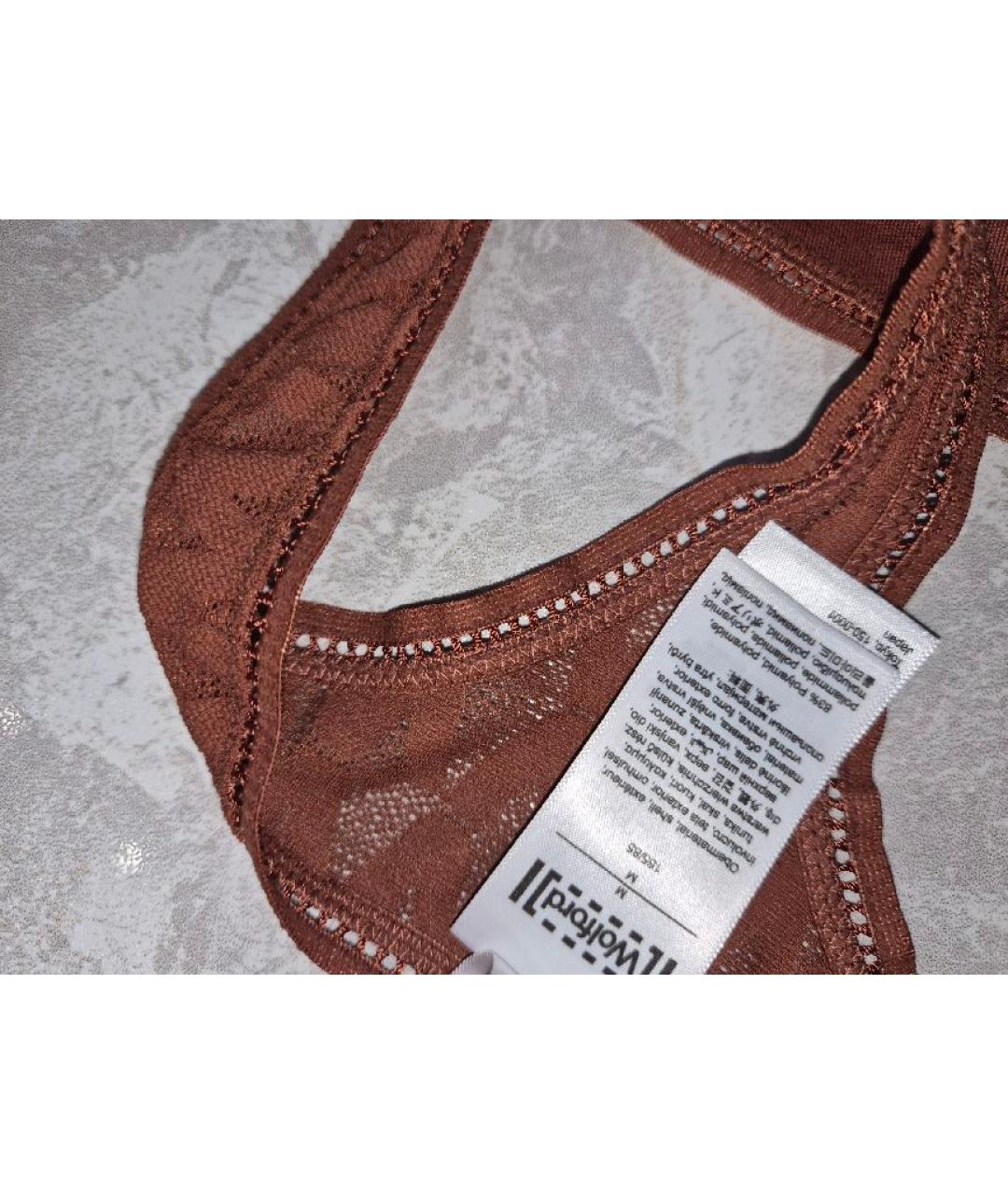 WOLFORD Коричневые трусы, фото 3