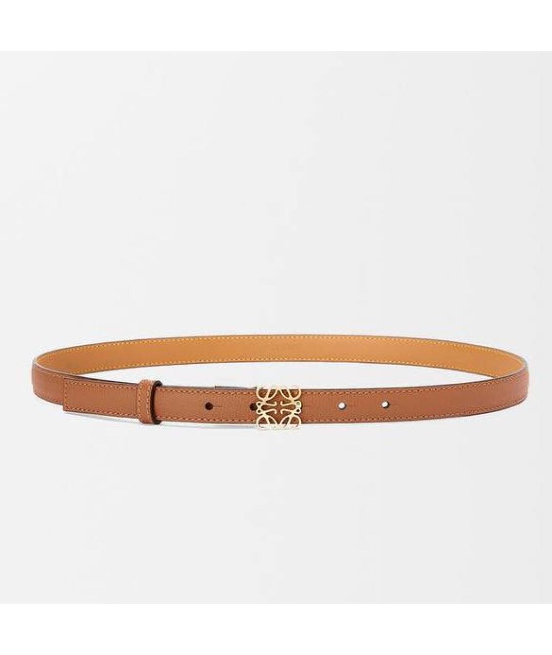 LOEWE Коричневый кожаный ремень, фото 5
