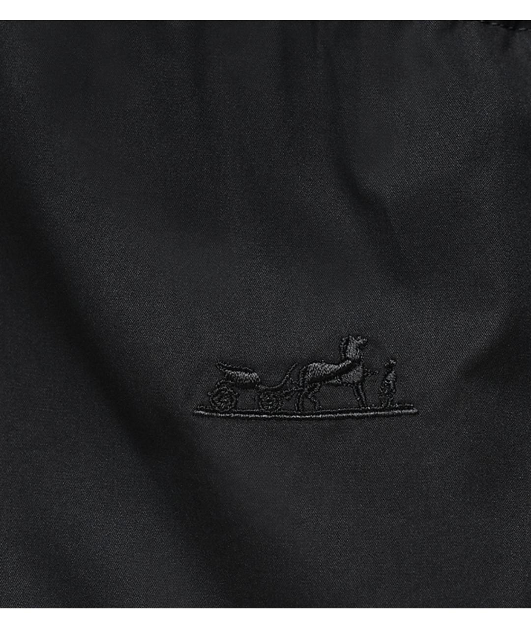 HERMES Черная хлопковая рубашка, фото 2