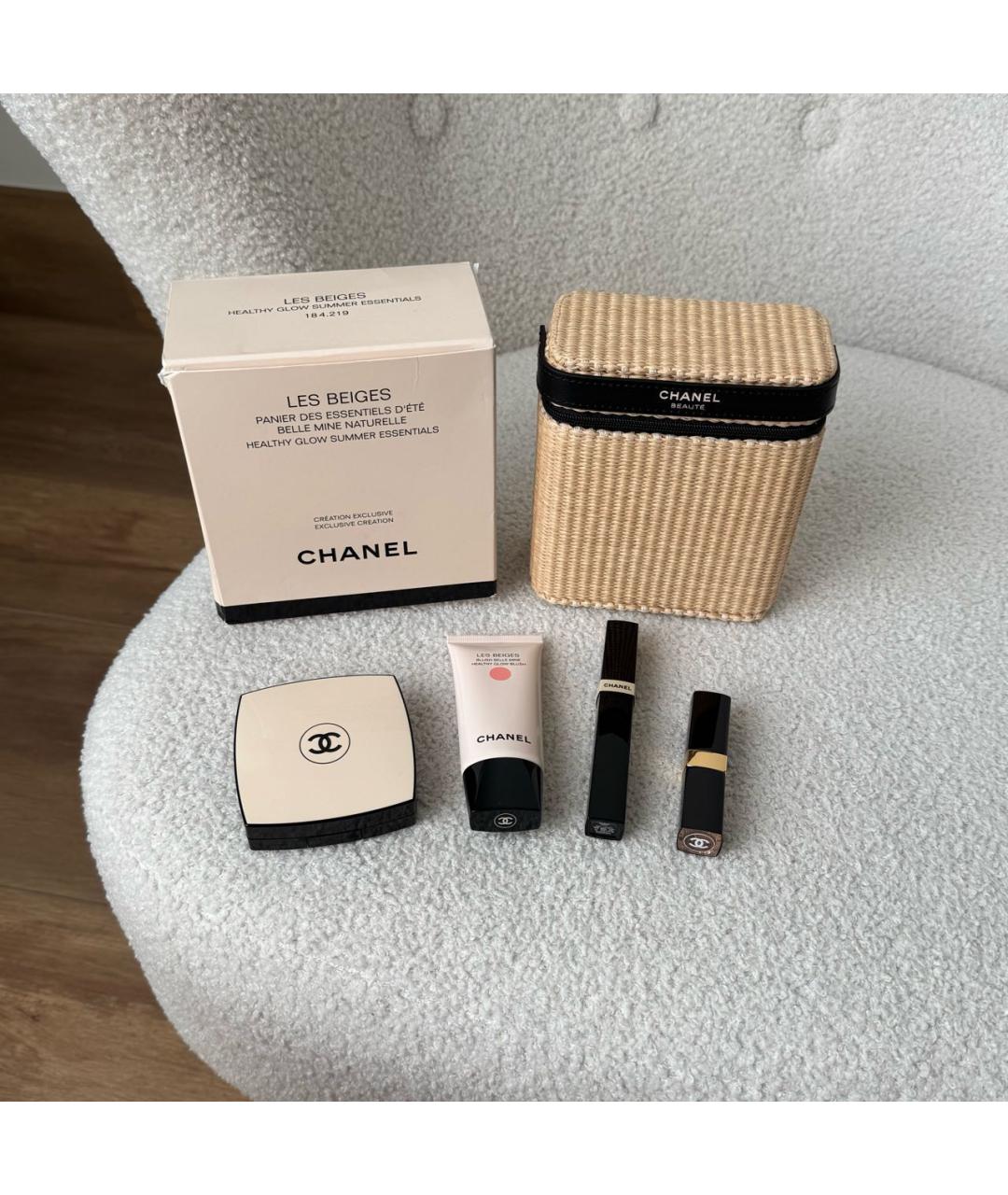 CHANEL Бежевая косметичка, фото 3
