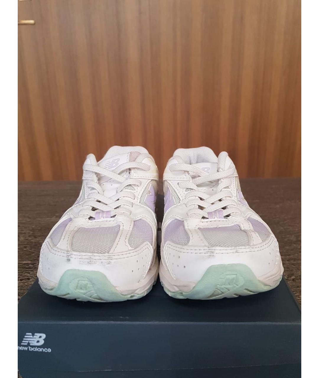 NEW BALANCE Белые текстильные кеды, фото 3