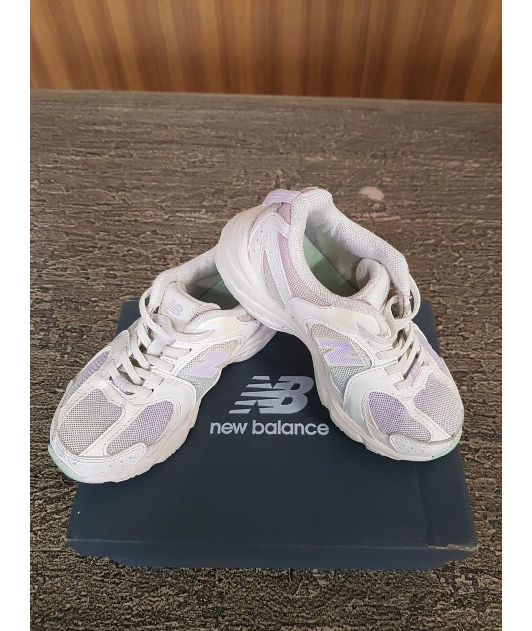 NEW BALANCE Белые текстильные кеды, фото 2