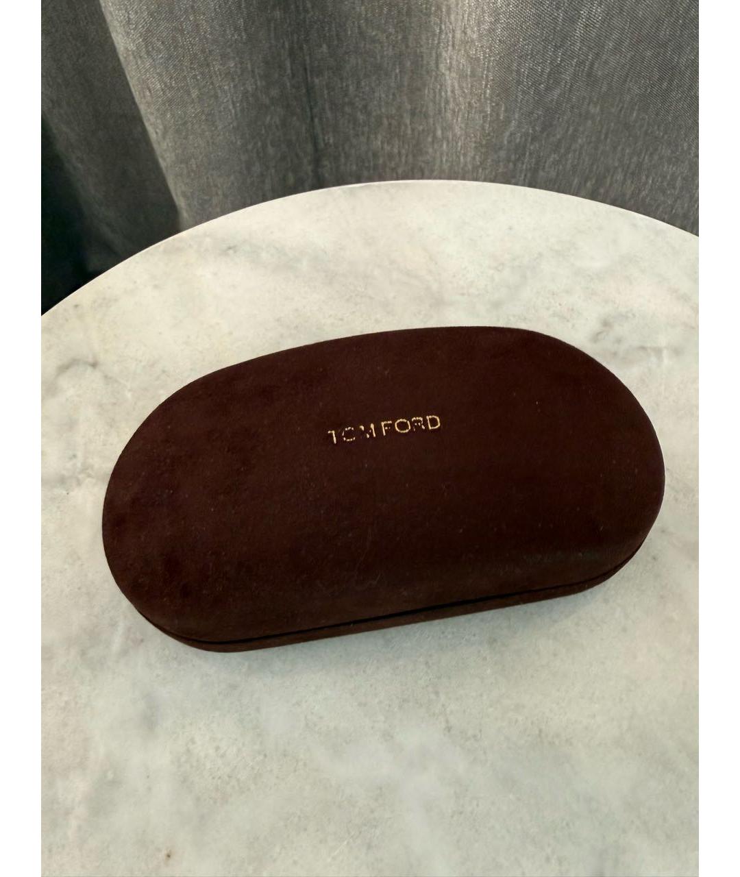 TOM FORD Золотые металлические солнцезащитные очки, фото 5