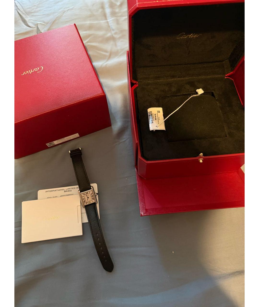 CARTIER Серебряные часы, фото 5