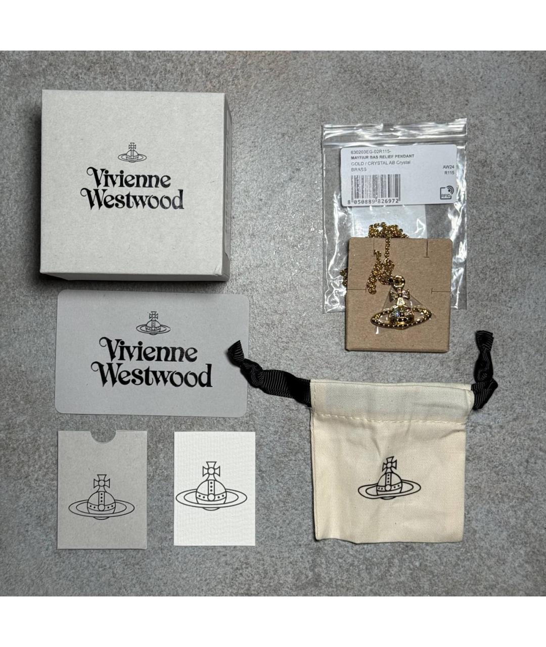 VIVIENNE WESTWOOD Золотая подвеска, фото 4