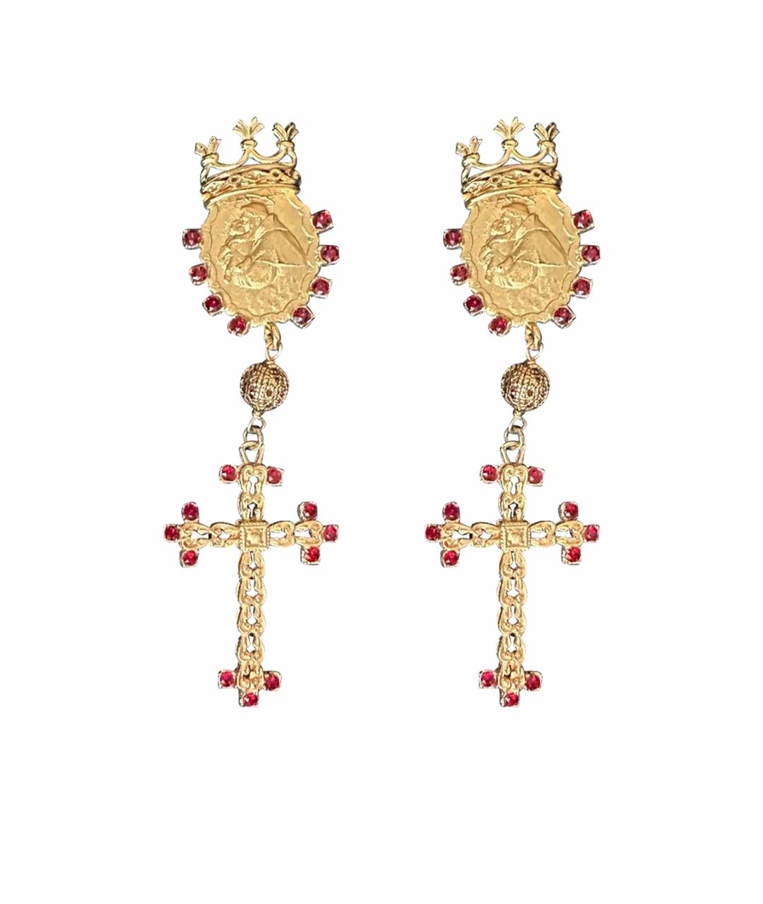 DOLCE&GABBANA Желтые клипсы, фото 1