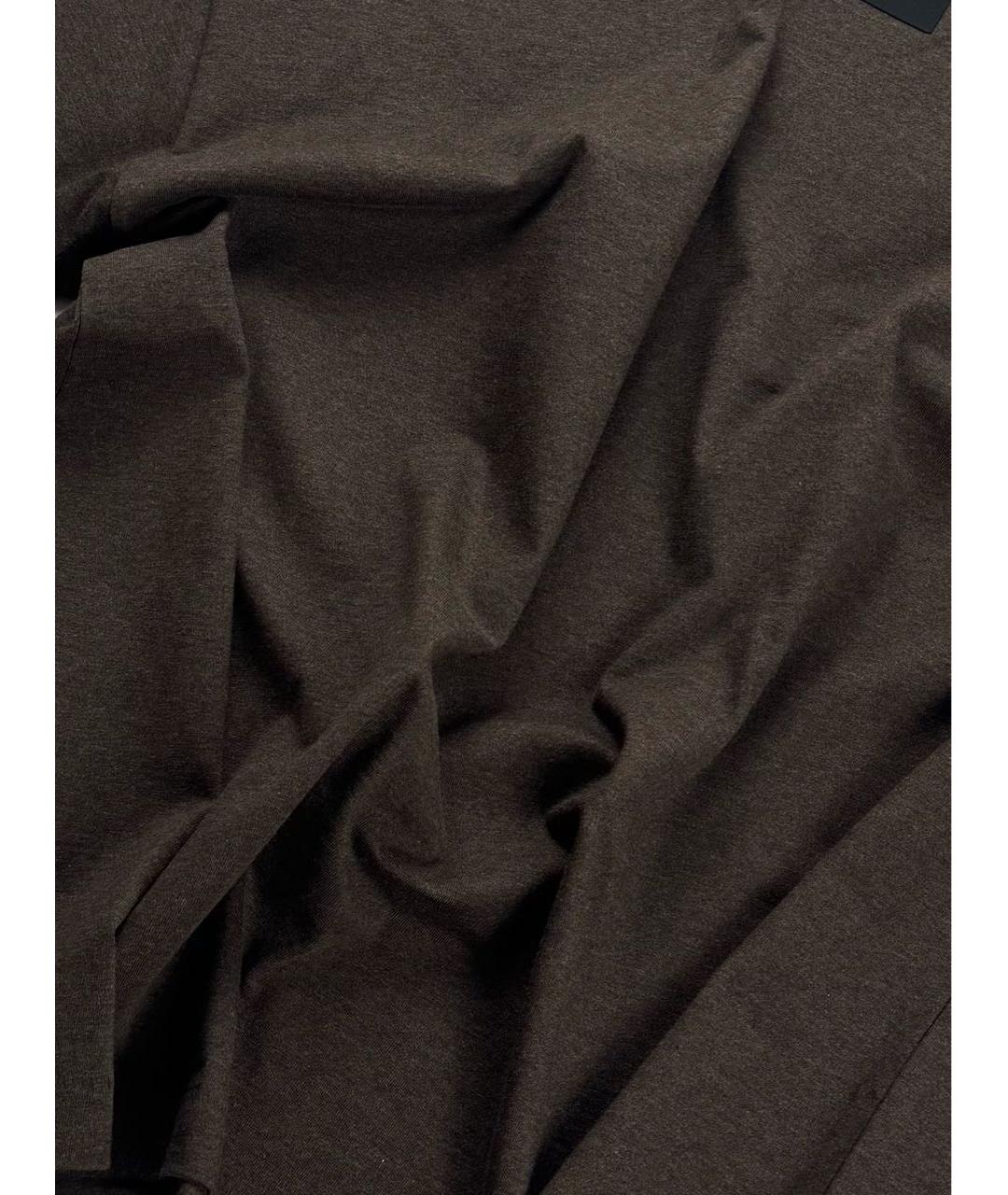 FEAR OF GOD ESSENTIALS Коричневая хлопковая футболка, фото 5