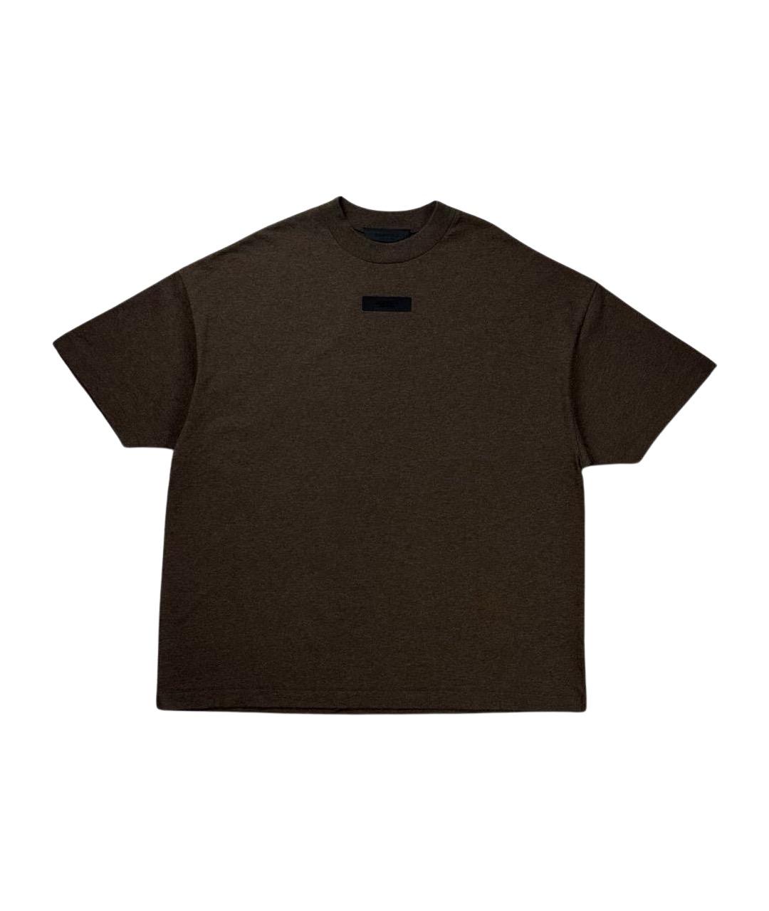 FEAR OF GOD ESSENTIALS Коричневая хлопковая футболка, фото 1