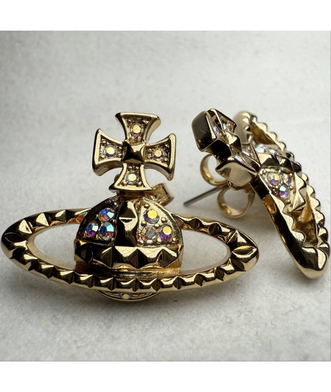 VIVIENNE WESTWOOD Золотые серьги, фото 2