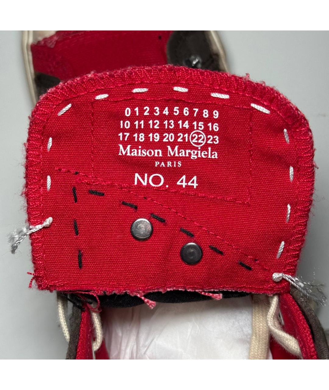 MAISON MARGIELA Коричневые высокие кроссовки / кеды, фото 9