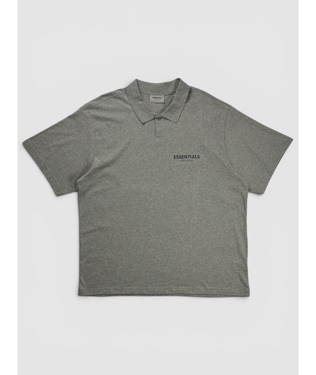 FEAR OF GOD ESSENTIALS Серая хлопковая футболка, фото 6