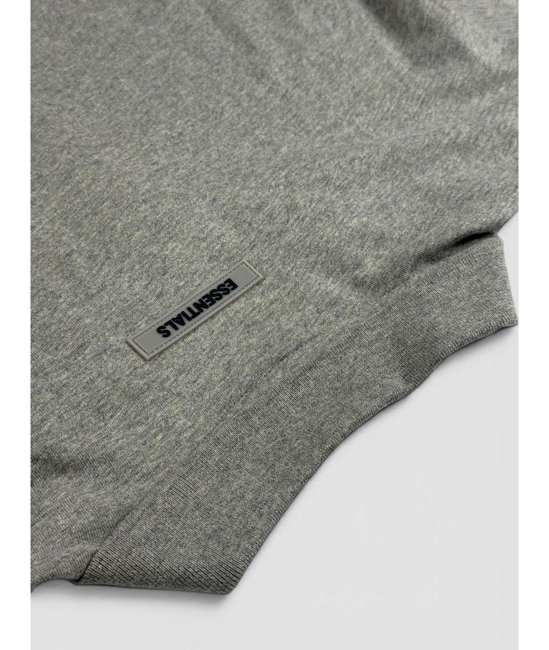 FEAR OF GOD ESSENTIALS Серая хлопковая футболка, фото 4