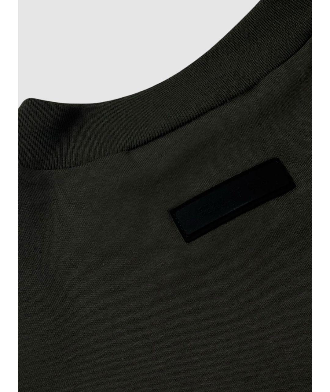 FEAR OF GOD ESSENTIALS Серая хлопковая футболка, фото 3
