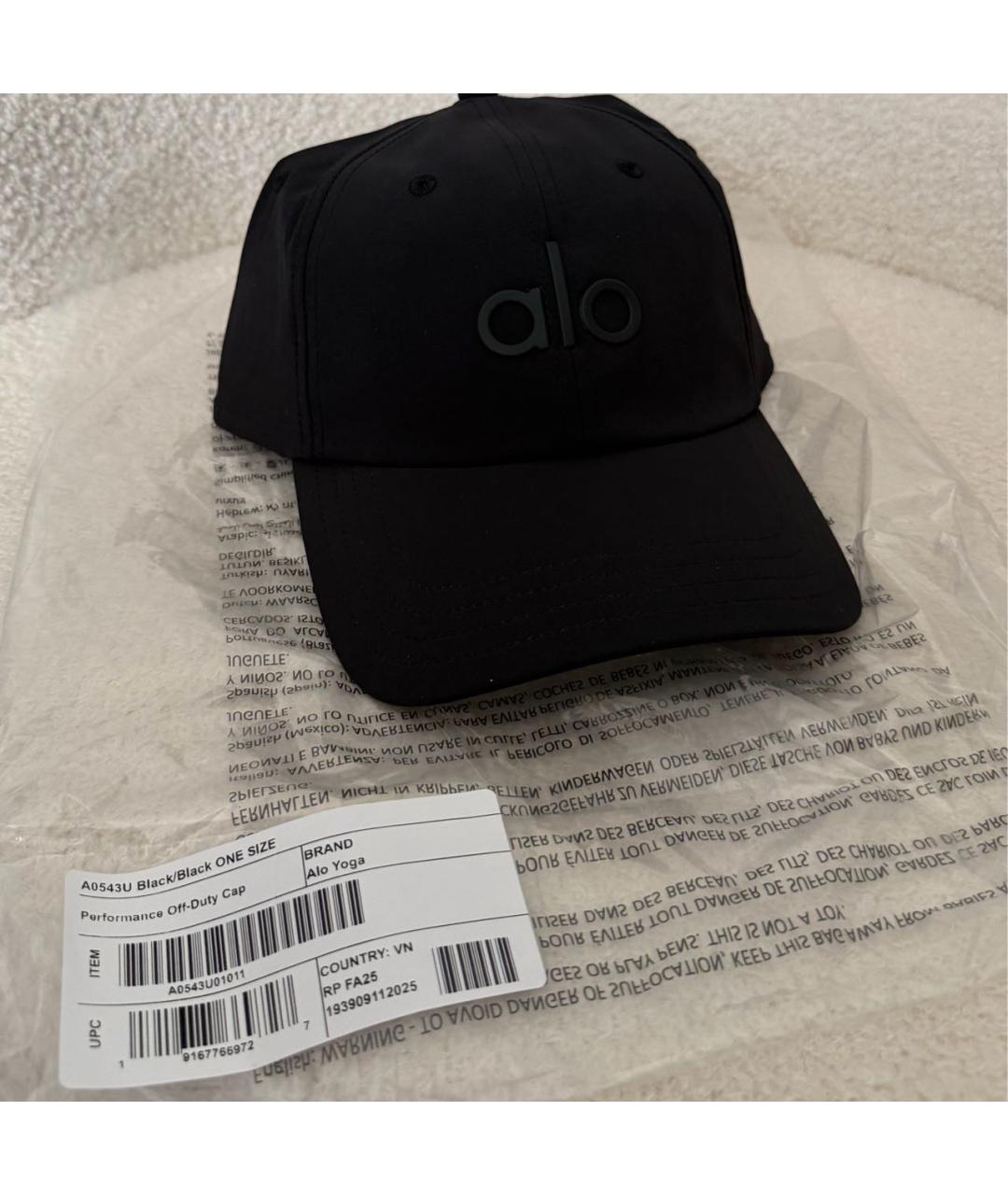 ALO YOGA Черная кепка, фото 6