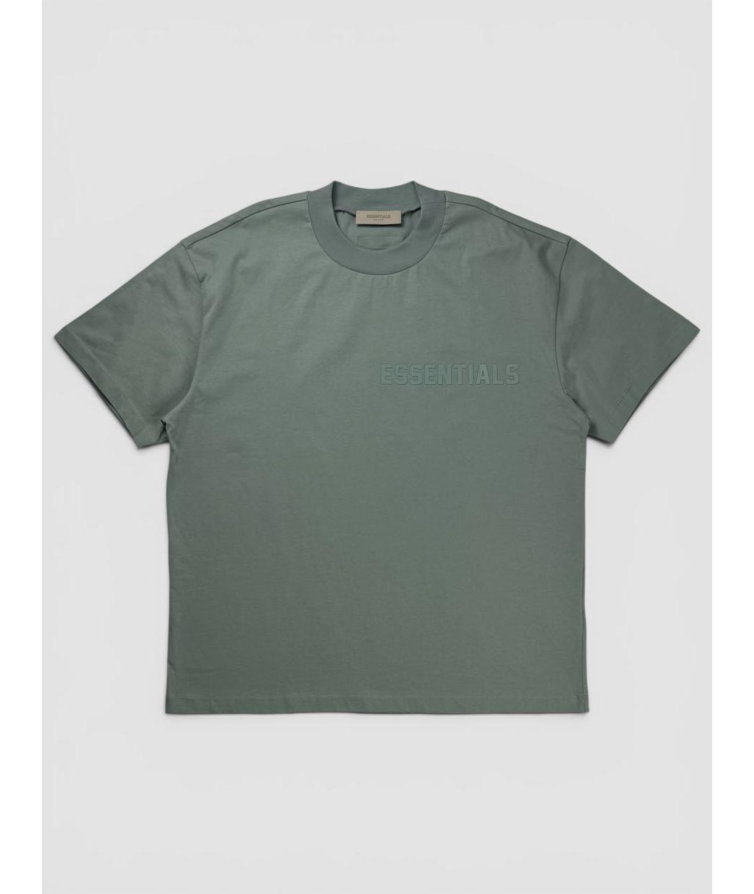 FEAR OF GOD ESSENTIALS Бирюзовая хлопковая футболка, фото 7