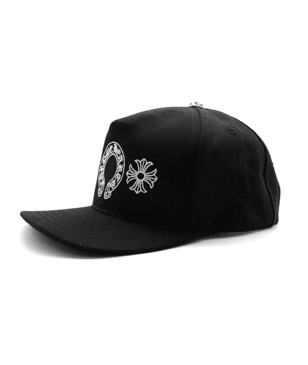 CHROME HEARTS Черная хлопковая кепка, фото 7