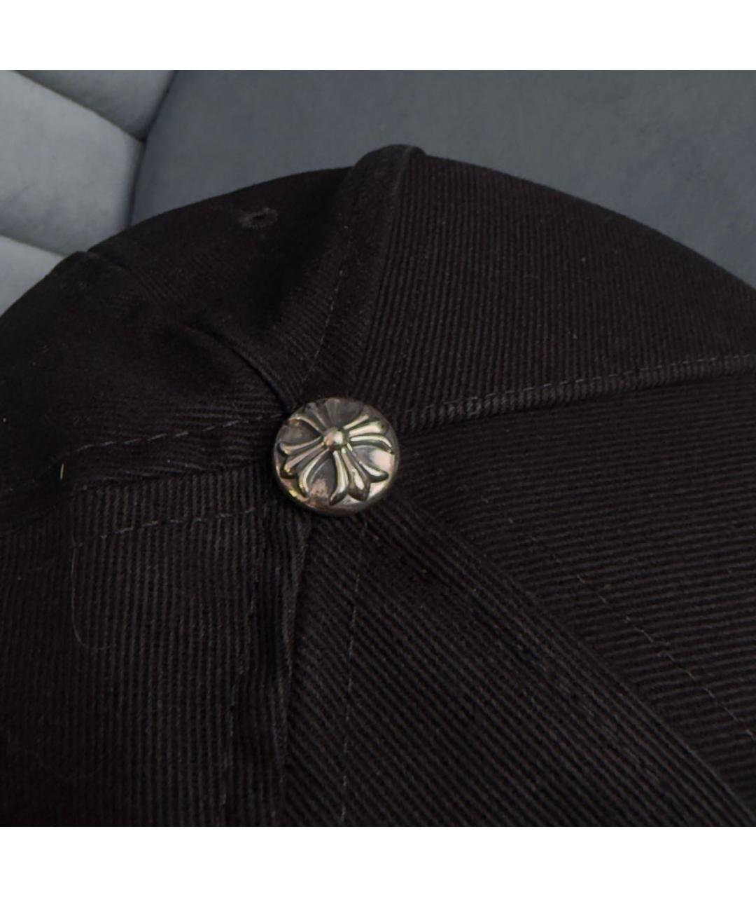 CHROME HEARTS Черная хлопковая кепка, фото 6