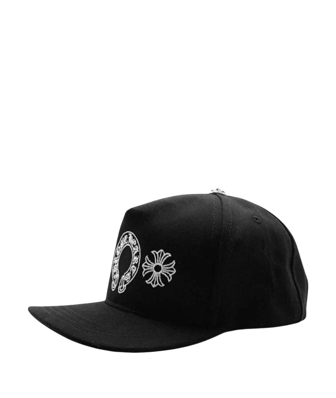 CHROME HEARTS Черная хлопковая кепка, фото 1