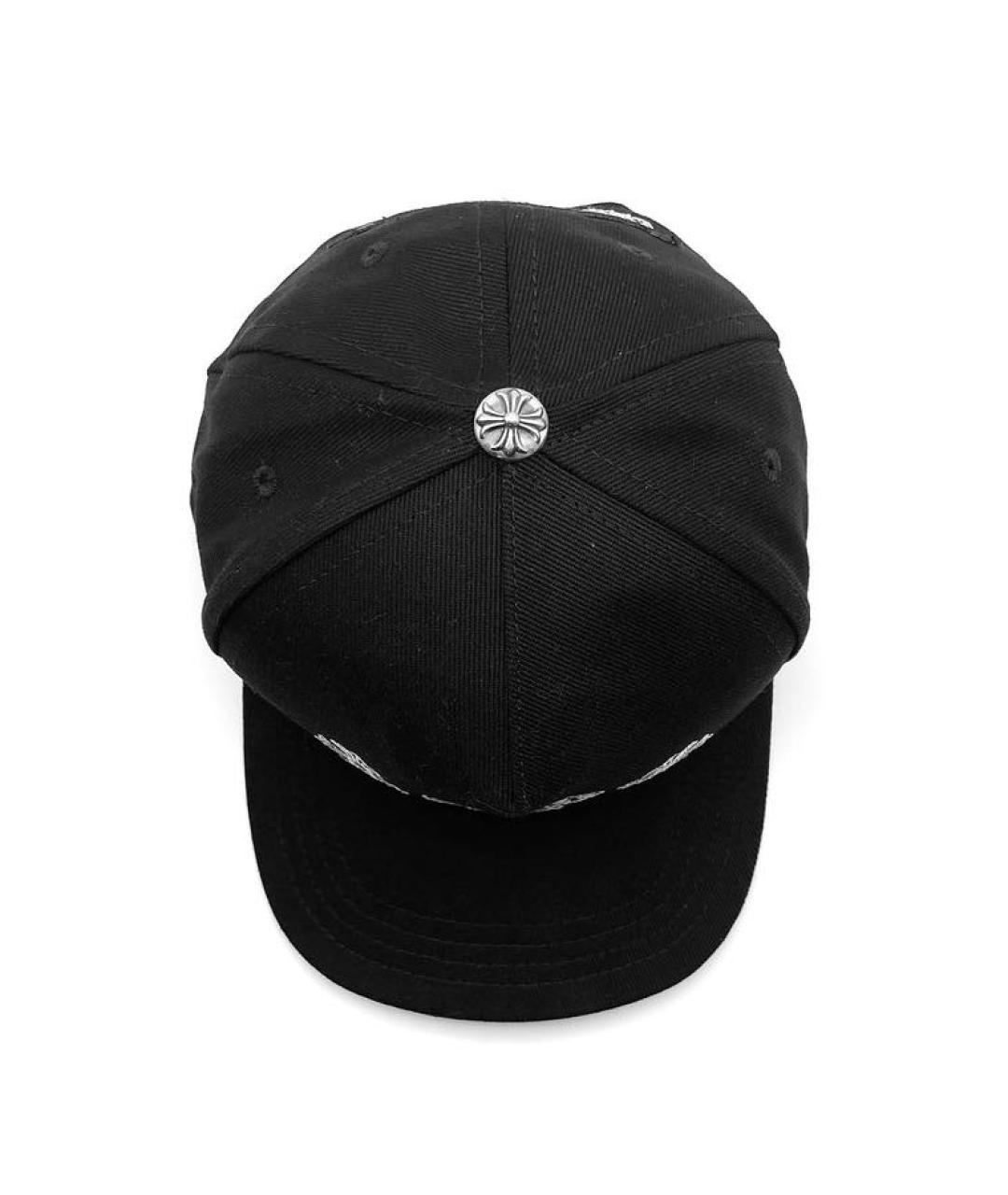 CHROME HEARTS Черная хлопковая кепка, фото 2