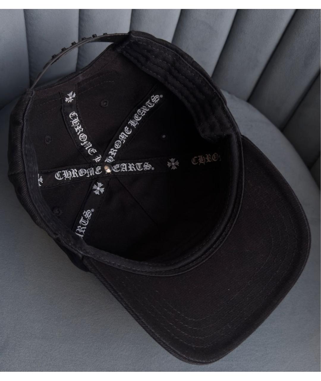 CHROME HEARTS Черная хлопковая кепка, фото 5
