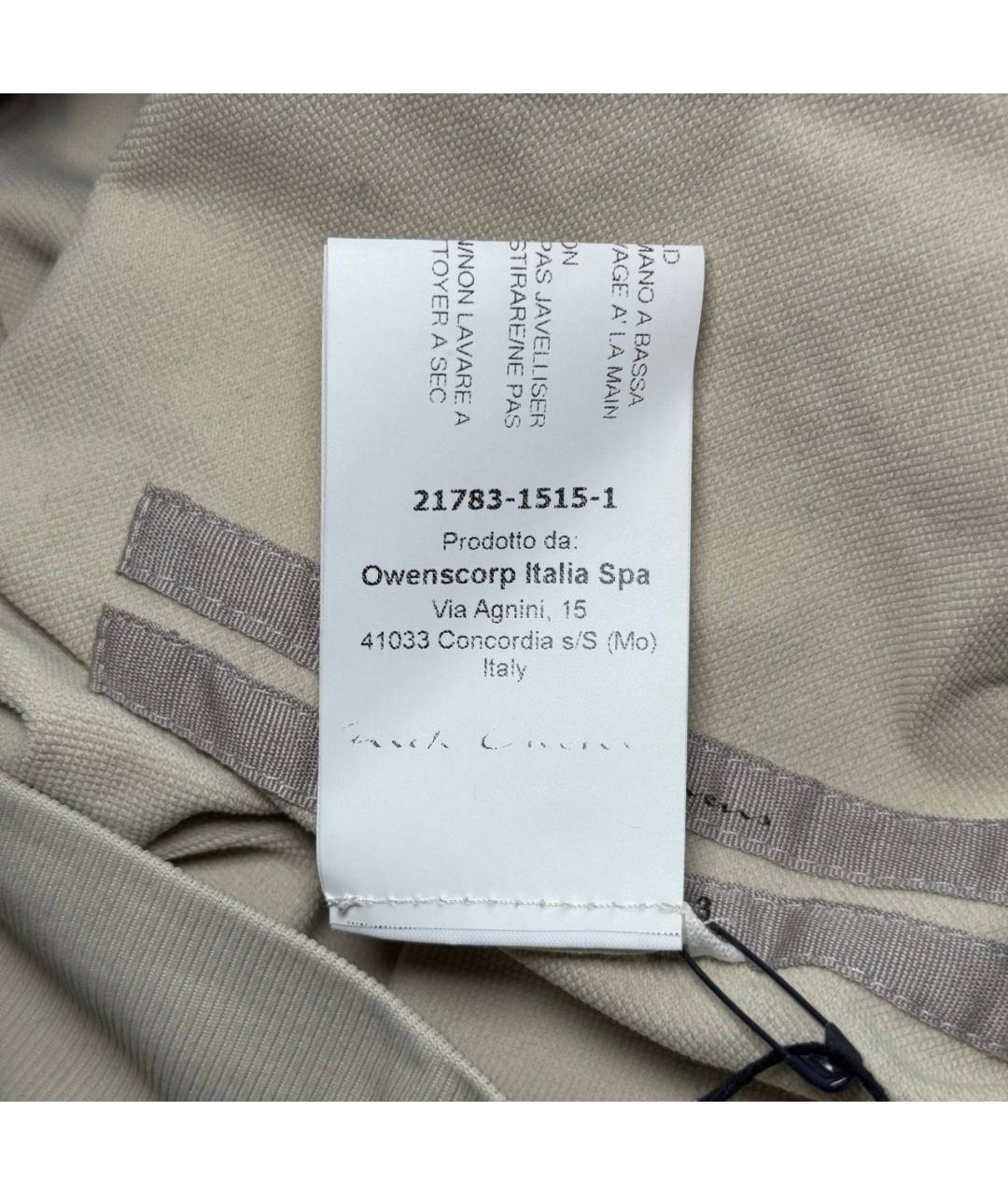 RICK OWENS Бежевые шорты, фото 8
