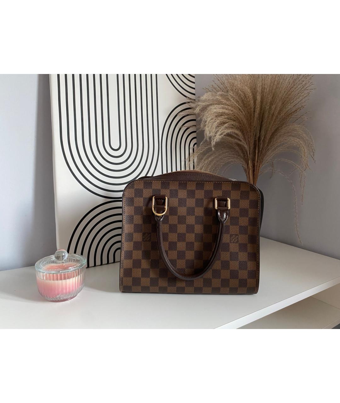 LOUIS VUITTON Коричневая сумка с короткими ручками, фото 8