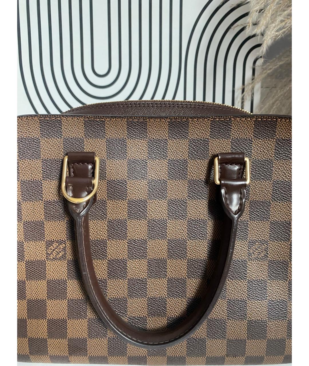LOUIS VUITTON Коричневая сумка с короткими ручками, фото 4