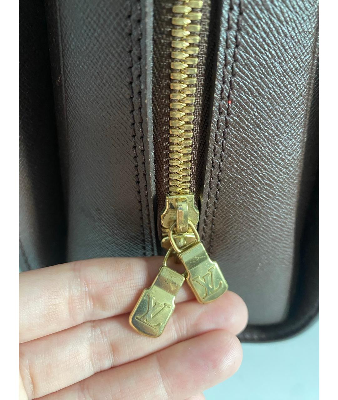 LOUIS VUITTON Коричневая сумка с короткими ручками, фото 6