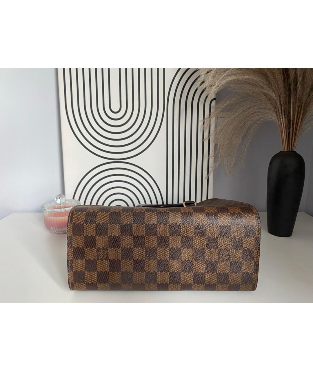 LOUIS VUITTON Коричневая сумка с короткими ручками, фото 3
