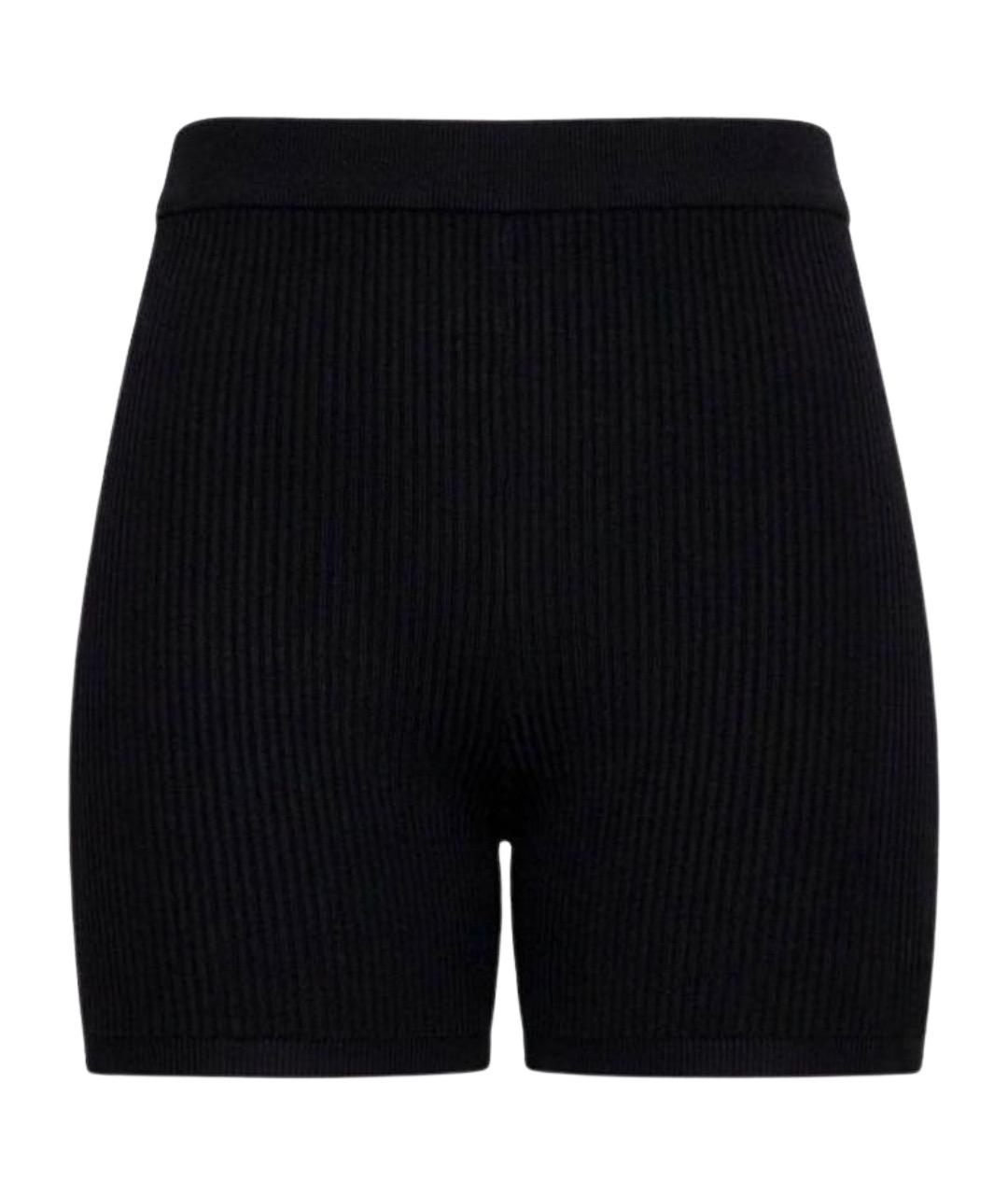 SAINT LAURENT Черные вискозные шорты, фото 1