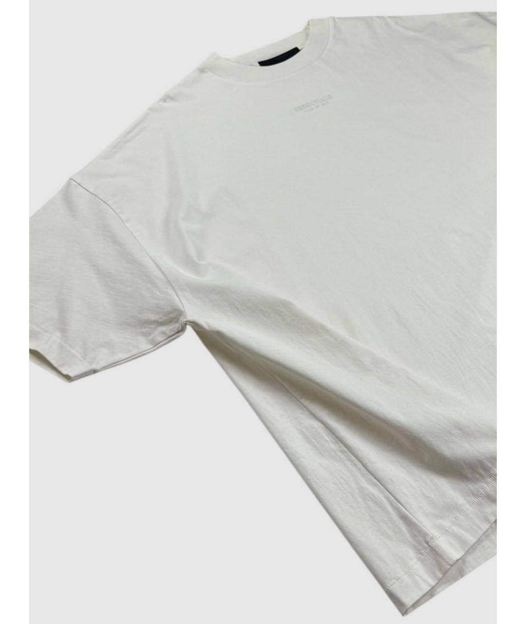 FEAR OF GOD ESSENTIALS Белая хлопковая футболка, фото 4