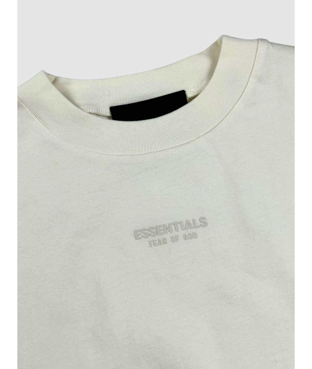 FEAR OF GOD ESSENTIALS Белая хлопковая футболка, фото 6