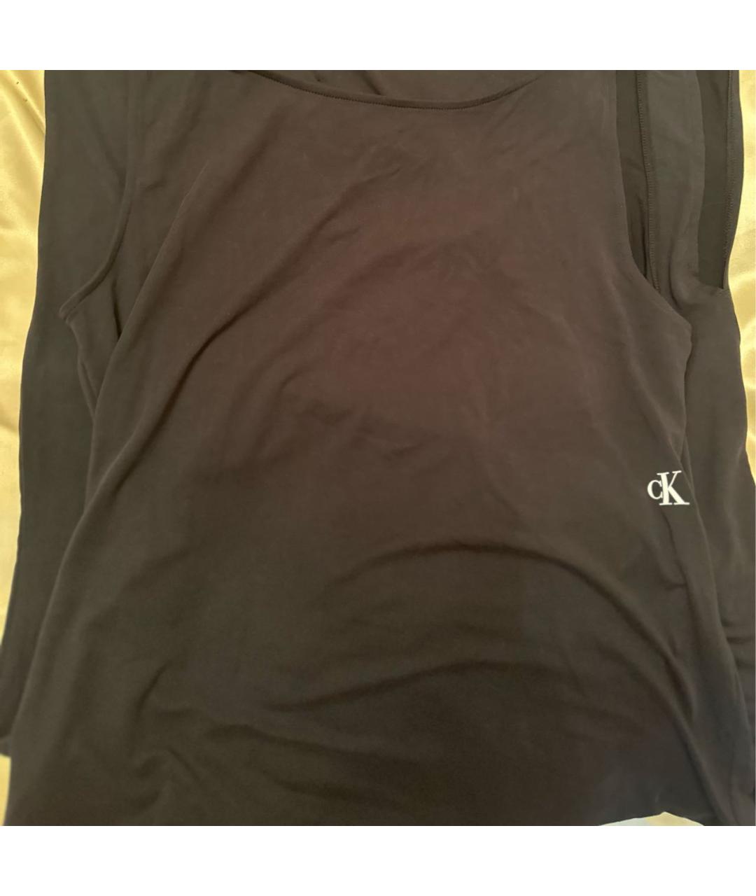 CALVIN KLEIN Черное повседневное платье, фото 3