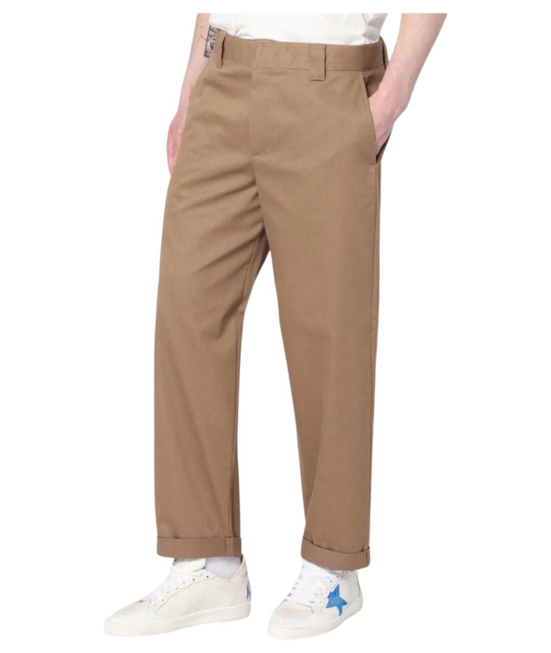 GOLDEN GOOSE DELUXE BRAND Бежевые хлопковые повседневные брюки, фото 1