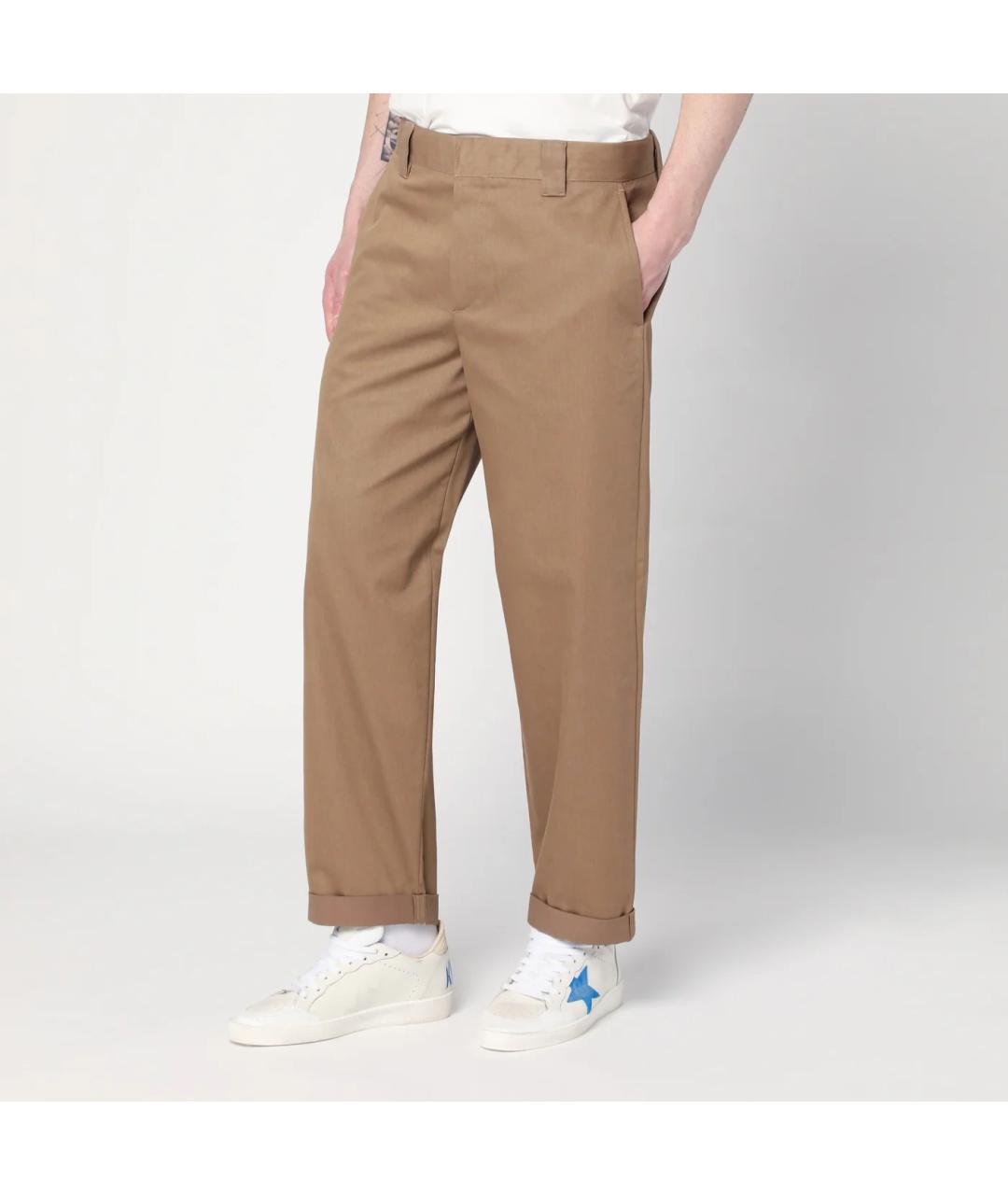 GOLDEN GOOSE DELUXE BRAND Бежевые хлопковые повседневные брюки, фото 3